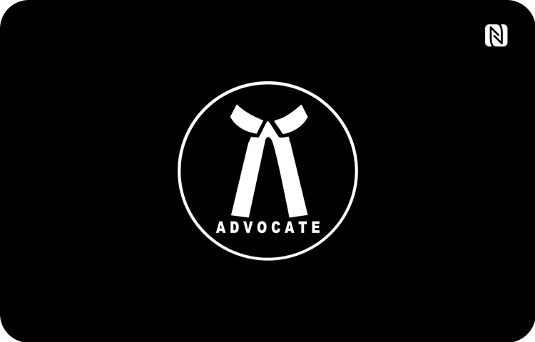 Advocate NFC Business Card Front